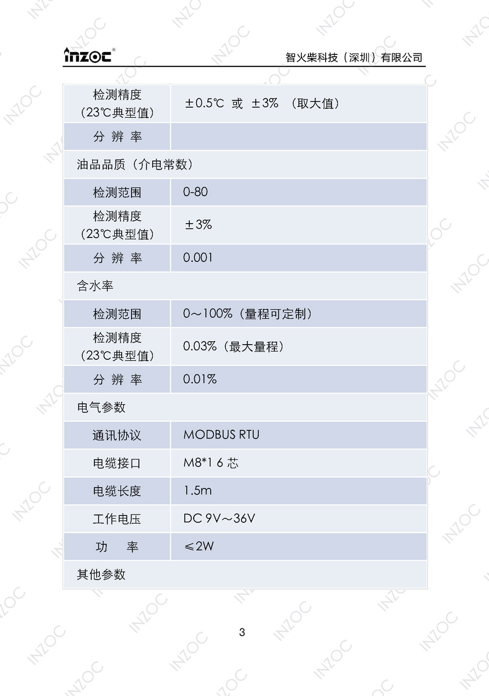 IFV-3/4/5系列粘度多參量油液傳感器使用說明書